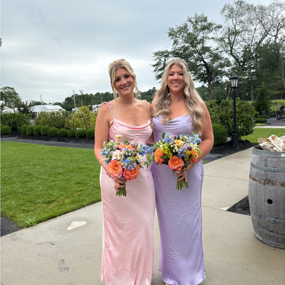 Elegant Pink Slip Dress